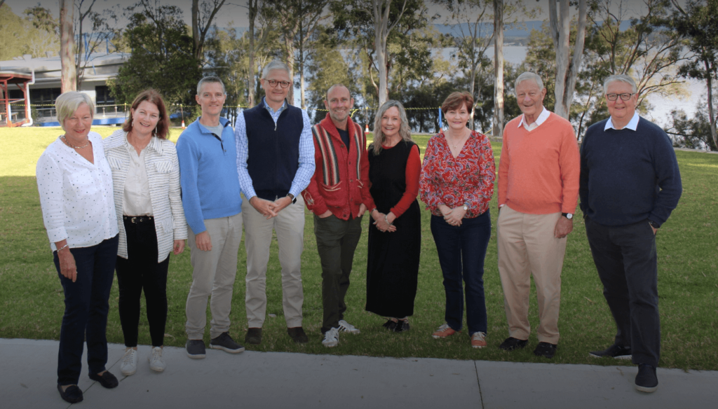 Left to right: VFFF Directors as at November 2023, Ruth Armytage AM, Annabel White, Angus White, Joseph O’Brien, Andrew Fairfax, Suzanne Cridge, Rosemary Vilgan (Chair as at December 2023), Tim Fairfax AC, James Millar AM (VFFF Director from April 2009 and Chair from  March 2017 to December 2023)