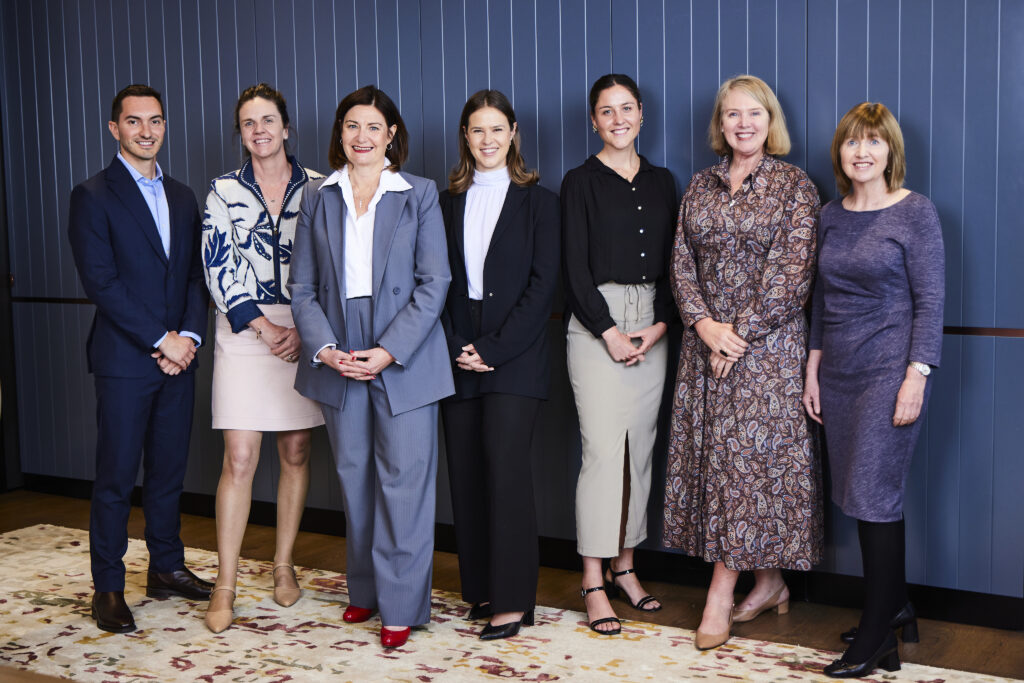 Left to right: VFFF team members Agustin Arrieta, Claire Mannion, Jenny Wheatley, El Schwanke, Ellie Hewitt, Catherine Livingstone and Lynn Anderson