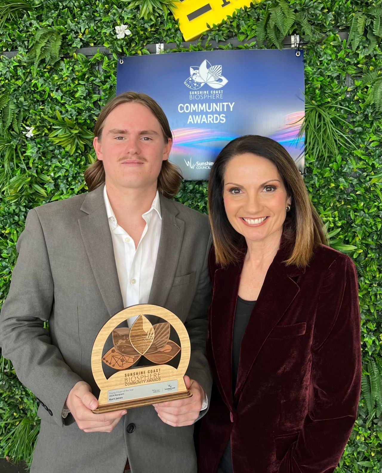 Kurt Jones, CEO of Co-Exist Australia with Sunshine Coast Council Mayor, Rosanna Natoli